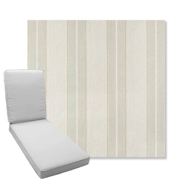 Picture of Carlo Celery | Boxed Chaise Lounge Cushion - Sunbrella© Fabric