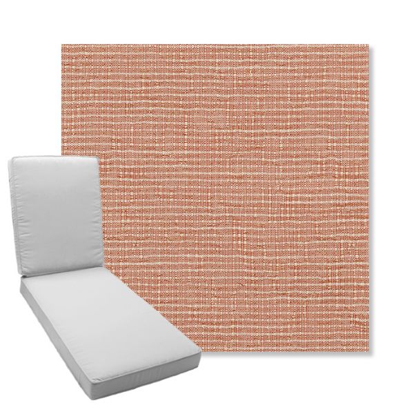 Picture of Cassava Coral | Boxed Chaise Lounge Cushion - Sunbrella© Fabric