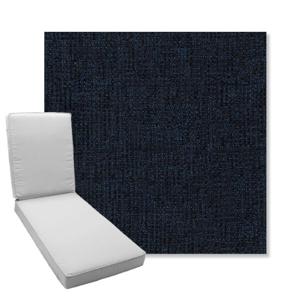 Picture of Cassava Indigo | Boxed Chaise Lounge Cushion - Sunbrella© Fabric