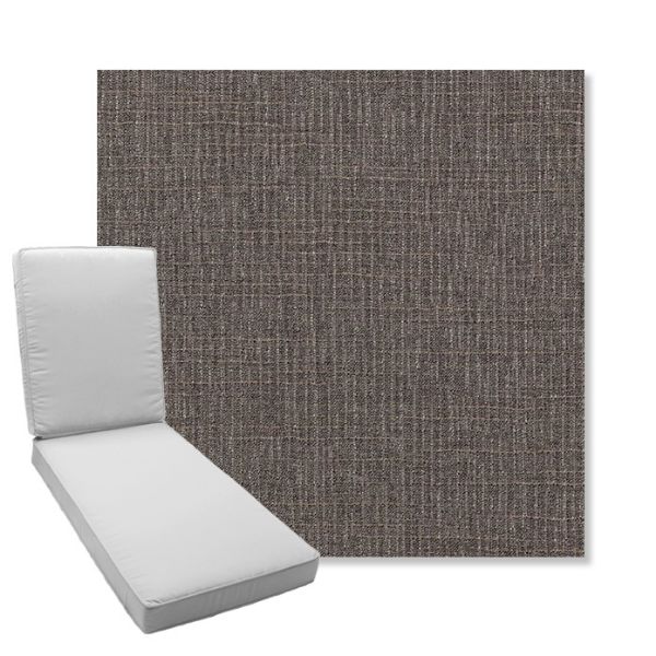 Picture of Cassava Mushroom | Boxed Chaise Lounge Cushion - Sunbrella© Fabric