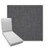 Picture of Cast Charcoal | Boxed Chaise Lounge Cushion - Sunbrella© Fabric