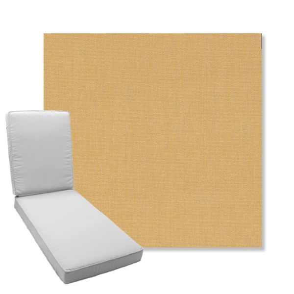 Picture of Cast Harvest | Boxed Chaise Lounge Cushion - Sunbrella© Fabric