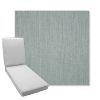 Picture of Cast Mist | Boxed Chaise Lounge Cushion - Sunbrella© Fabric