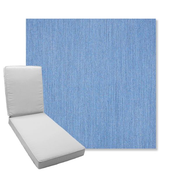 Picture of Cast Ocean | Boxed Chaise Lounge Cushion - Sunbrella© Fabric