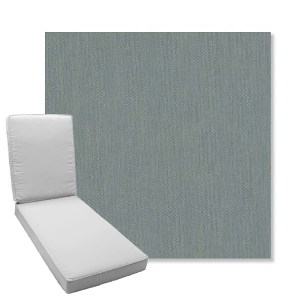 Picture of Cast Seaglass | Boxed Chaise Lounge Cushion - Sunbrella© Fabric