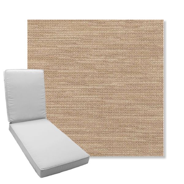 Picture of Charmer Limestone | Boxed Chaise Lounge Cushion - Sunbrella© Fabric