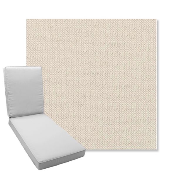 Picture of Charmer Parchment | Boxed Chaise Lounge Cushion - Sunbrella© Fabric