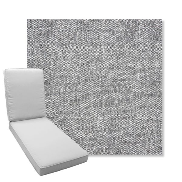Picture of Chartres Gull | Boxed Chaise Lounge Cushion - Sunbrella© Fabric