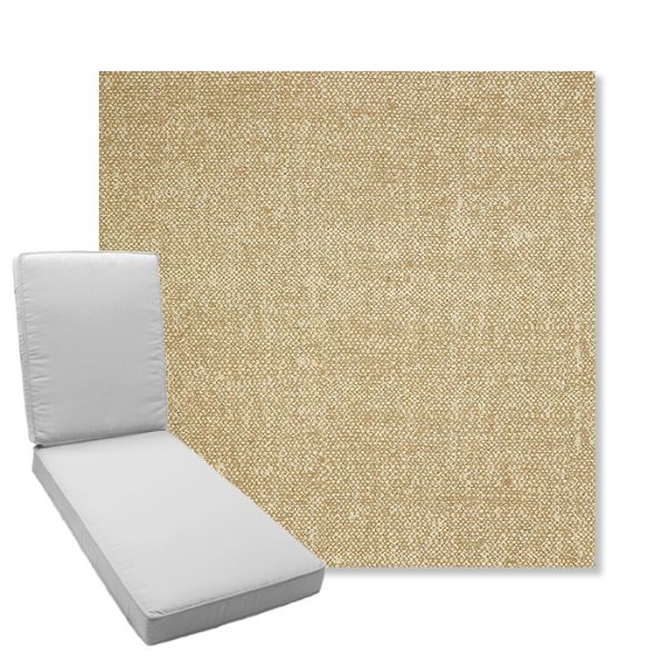 Picture of Chartres Hemp | Boxed Chaise Lounge Cushion - Sunbrella© Fabric