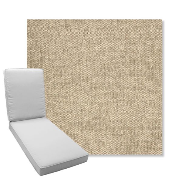 Picture of Chartres Malt | Boxed Chaise Lounge Cushion - Sunbrella© Fabric