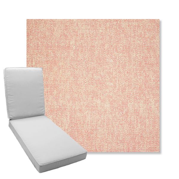 Picture of Chartres Rose | Boxed Chaise Lounge Cushion - Sunbrella© Fabric