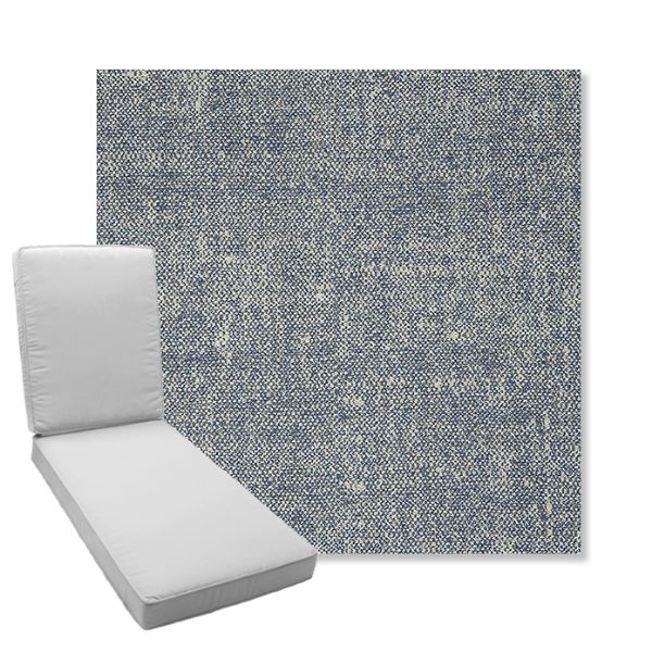 Picture of Chartres Storm | Boxed Chaise Lounge Cushion - Sunbrella© Fabric
