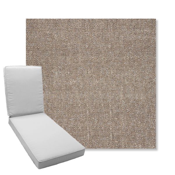 Picture of Chartres Truffle | Boxed Chaise Lounge Cushion - Sunbrella© Fabric