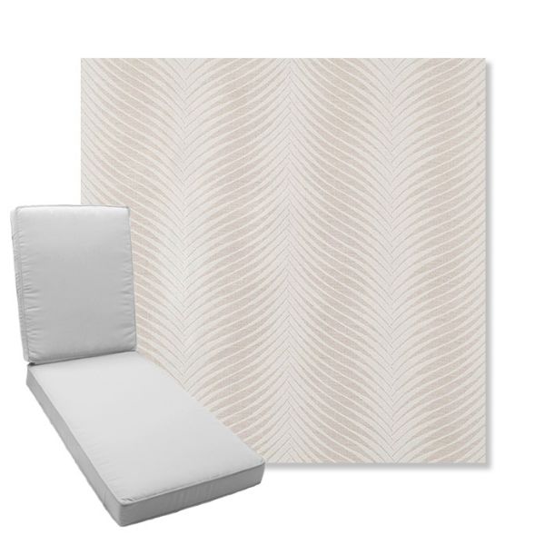 Picture of Clock Out Cloud | Boxed Chaise Lounge Cushion - Sunbrella© Fabric