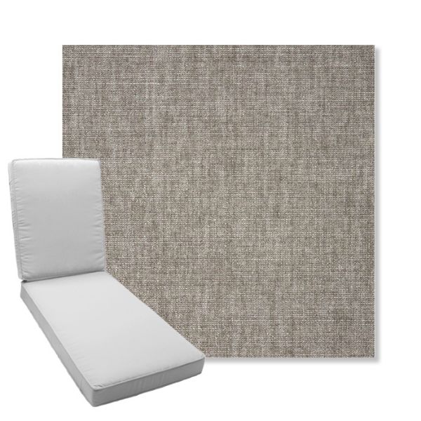 Picture of Crush Ash | Boxed Chaise Lounge Cushion - Sunbrella© Fabric