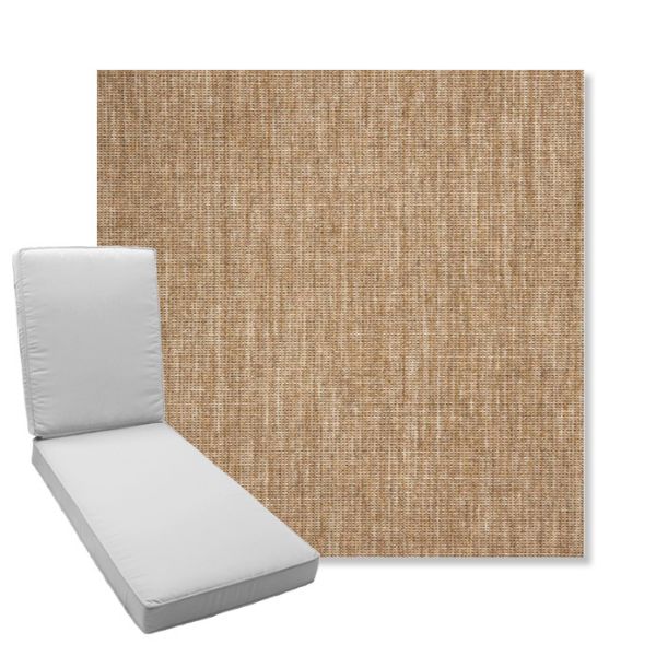 Picture of Crush Camel | Boxed Chaise Lounge Cushion - Sunbrella© Fabric