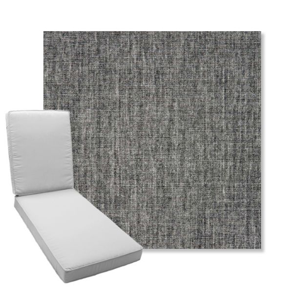 Picture of Crush Pewter | Boxed Chaise Lounge Cushion - Sunbrella© Fabric