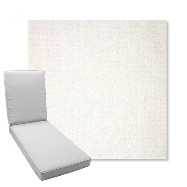 Picture of Crush Snow | Boxed Chaise Lounge Cushion - Sunbrella© Fabric