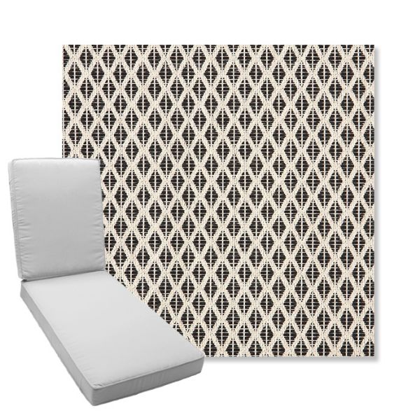 Picture of Detail Classic | Boxed Chaise Lounge Cushion - Sunbrella© Fabric