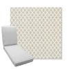 Picture of Detail Linen | Boxed Chaise Lounge Cushion - Sunbrella© Fabric