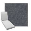 Picture of Dither Slate | Boxed Chaise Lounge Cushion - Sunbrella© Fabric