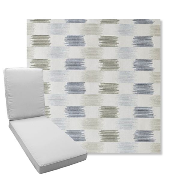 Picture of Dream Mist | Boxed Chaise Lounge Cushion - Sunbrella© Fabric