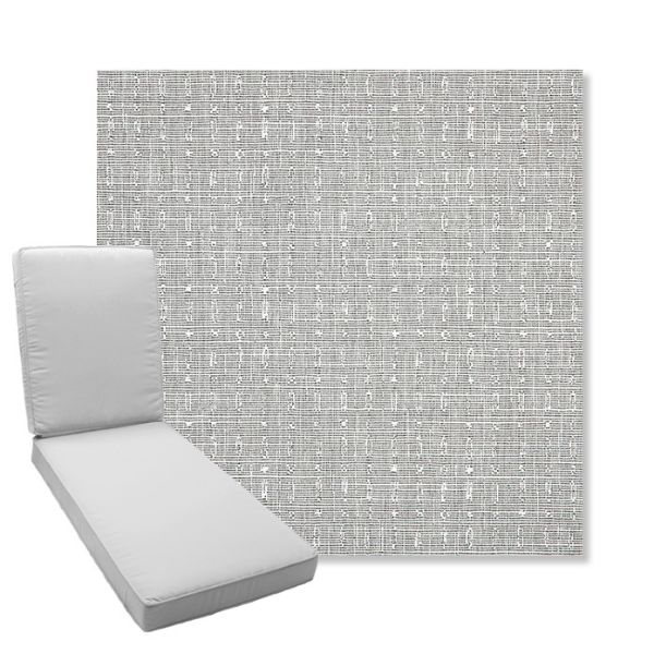 Picture of Embrace Pewter | Boxed Chaise Lounge Cushion - Sunbrella© Fabric