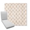 Picture of Etched Angles Congnac | Boxed Chaise Lounge Cushion - Sunbrella© Fabric