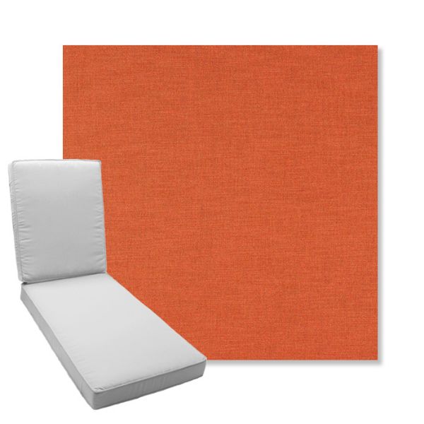 Picture of Exhale Adobe | Boxed Chaise Lounge Cushion - Sunbrella© Fabric