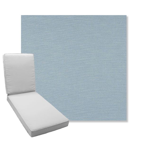 Picture of Exhale Dewdrop | Boxed Chaise Lounge Cushion - Sunbrella© Fabric