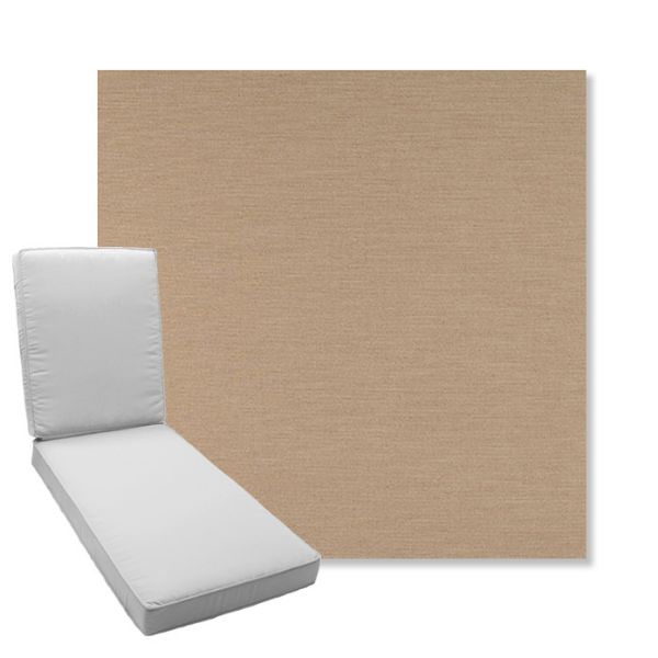 Picture of Exhale Driftwood | Boxed Chaise Lounge Cushion - Sunbrella© Fabric
