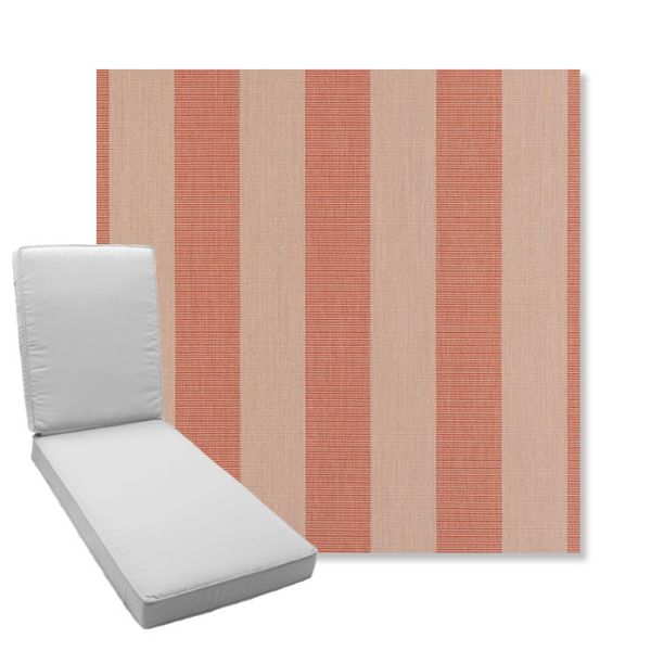 Picture of Expressive Blush | Boxed Chaise Lounge Cushion - Sunbrella© Fabric