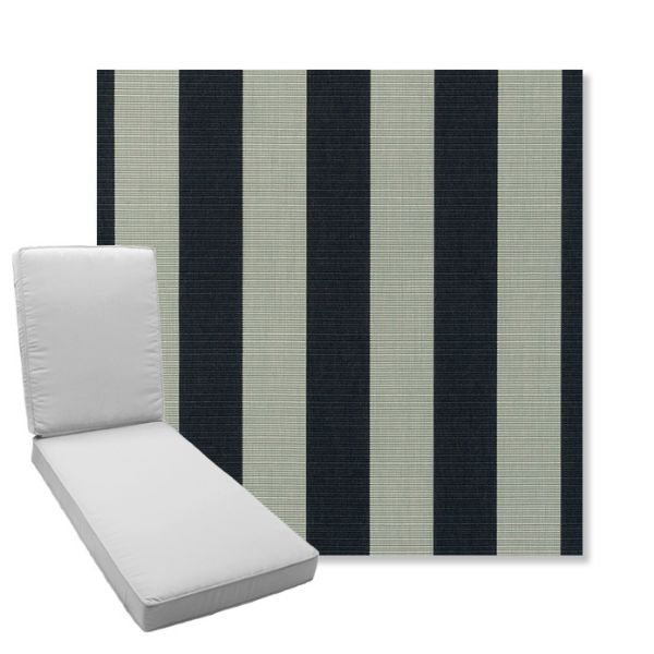 Picture of Expressive Mist | Boxed Chaise Lounge Cushion - Sunbrella© Fabric