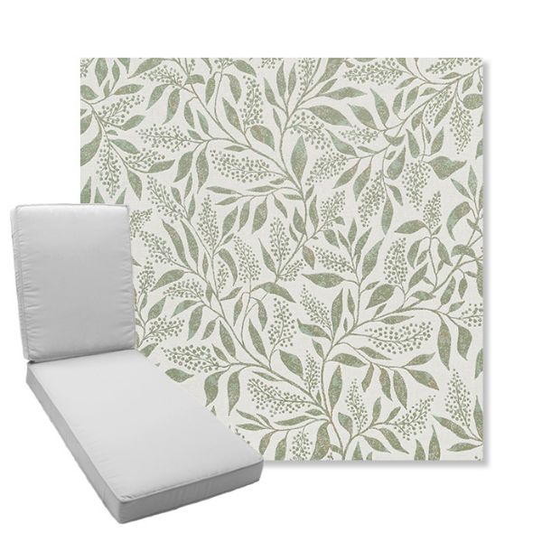 Picture of Exquisite Aloe | Boxed Chaise Lounge Cushion - Sunbrella© Fabric