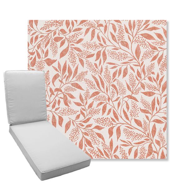 Picture of Exquisite Guava | Boxed Chaise Lounge Cushion - Sunbrella© Fabric