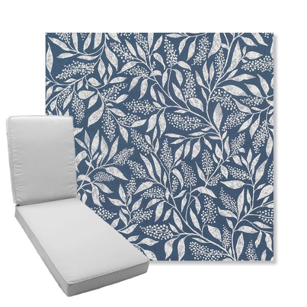 Picture of Exquisite Indigo | Boxed Chaise Lounge Cushion - Sunbrella© Fabric