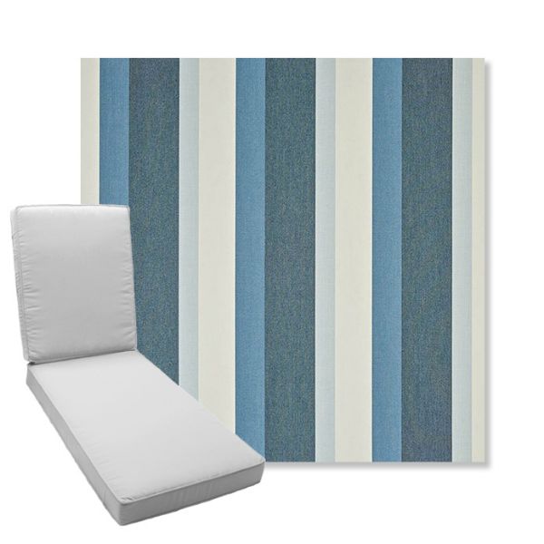 Picture of Gateway Coast | Boxed Chaise Lounge Cushion - Sunbrella© Fabric