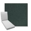 Picture of Heritage Alpine | Boxed Chaise Lounge Cushion - Sunbrella© Fabric
