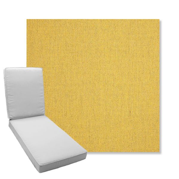 Picture of Heritage Dijon | Boxed Chaise Lounge Cushion - Sunbrella© Fabric