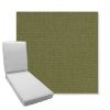 Picture of Heritage Leaf | Boxed Chaise Lounge Cushion - Sunbrella© Fabric