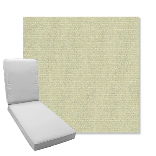 Picture of Heritage Moss | Boxed Chaise Lounge Cushion - Sunbrella© Fabric