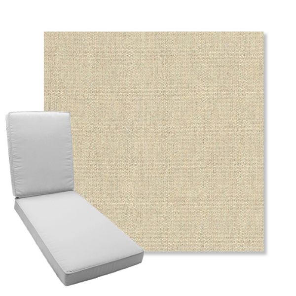 Picture of Heritage Papyrus | Boxed Chaise Lounge Cushion - Sunbrella© Fabric