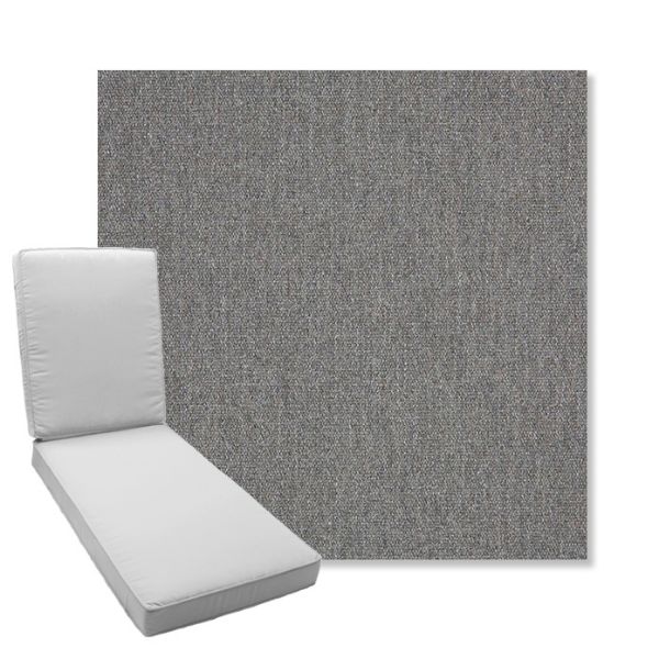 Picture of Heritage Slate | Boxed Chaise Lounge Cushion - Sunbrella© Fabric