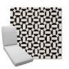 Picture of Hoopla Panda | Boxed Chaise Lounge Cushion - Sunbrella© Fabric