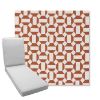 Picture of Hoopla Tobiko | Boxed Chaise Lounge Cushion - Sunbrella© Fabric