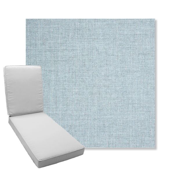 Picture of Idol Frost | Boxed Chaise Lounge Cushion - Sunbrella© Fabric