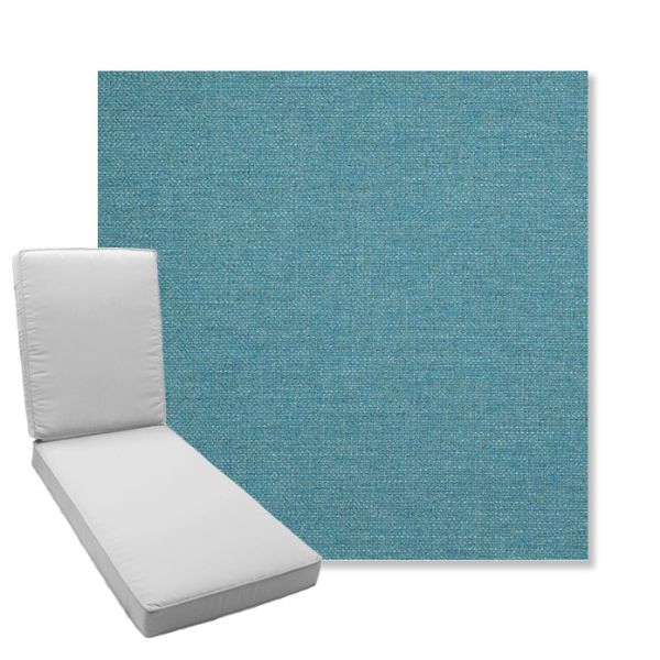 Picture of Idol Lagoon | Boxed Chaise Lounge Cushion - Sunbrella© Fabric