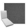 Picture of Idol Slate | Boxed Chaise Lounge Cushion - Sunbrella© Fabric