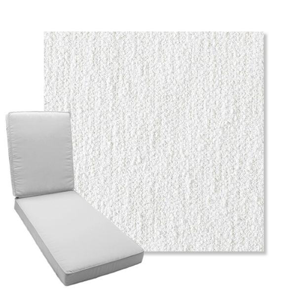 Picture of Improve White | Boxed Chaise Lounge Cushion - Sunbrella© Fabric