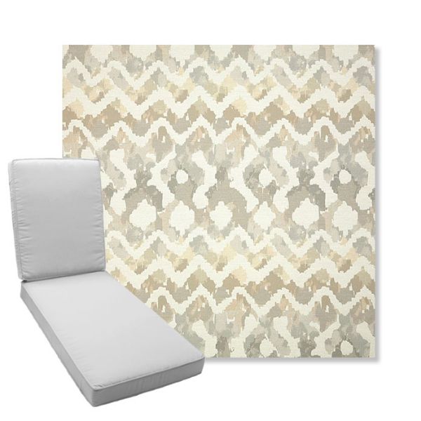 Picture of Inga Marble | Boxed Chaise Lounge Cushion - Sunbrella© Fabric